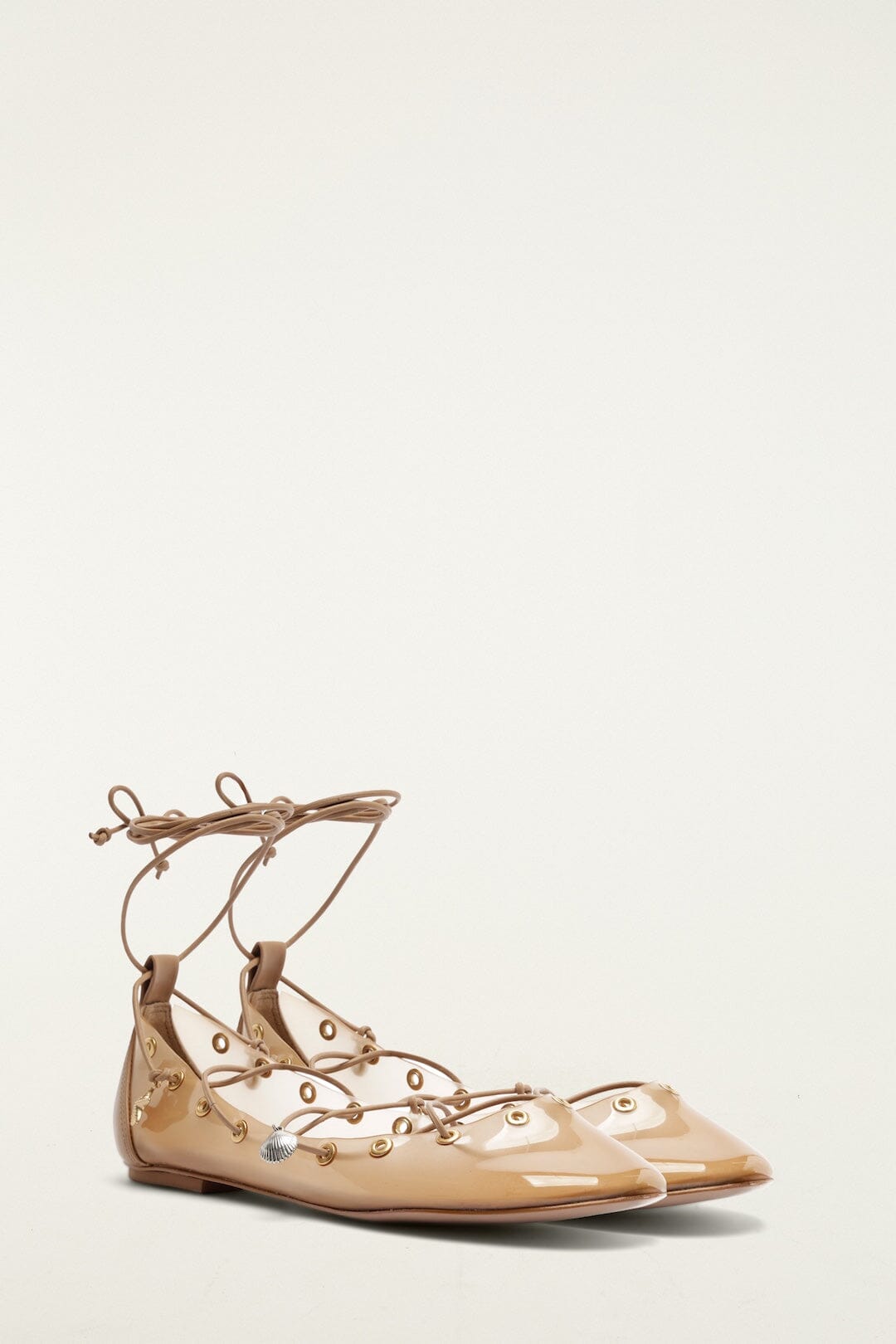 Sand Sea Lace Up Jelly Ballerina