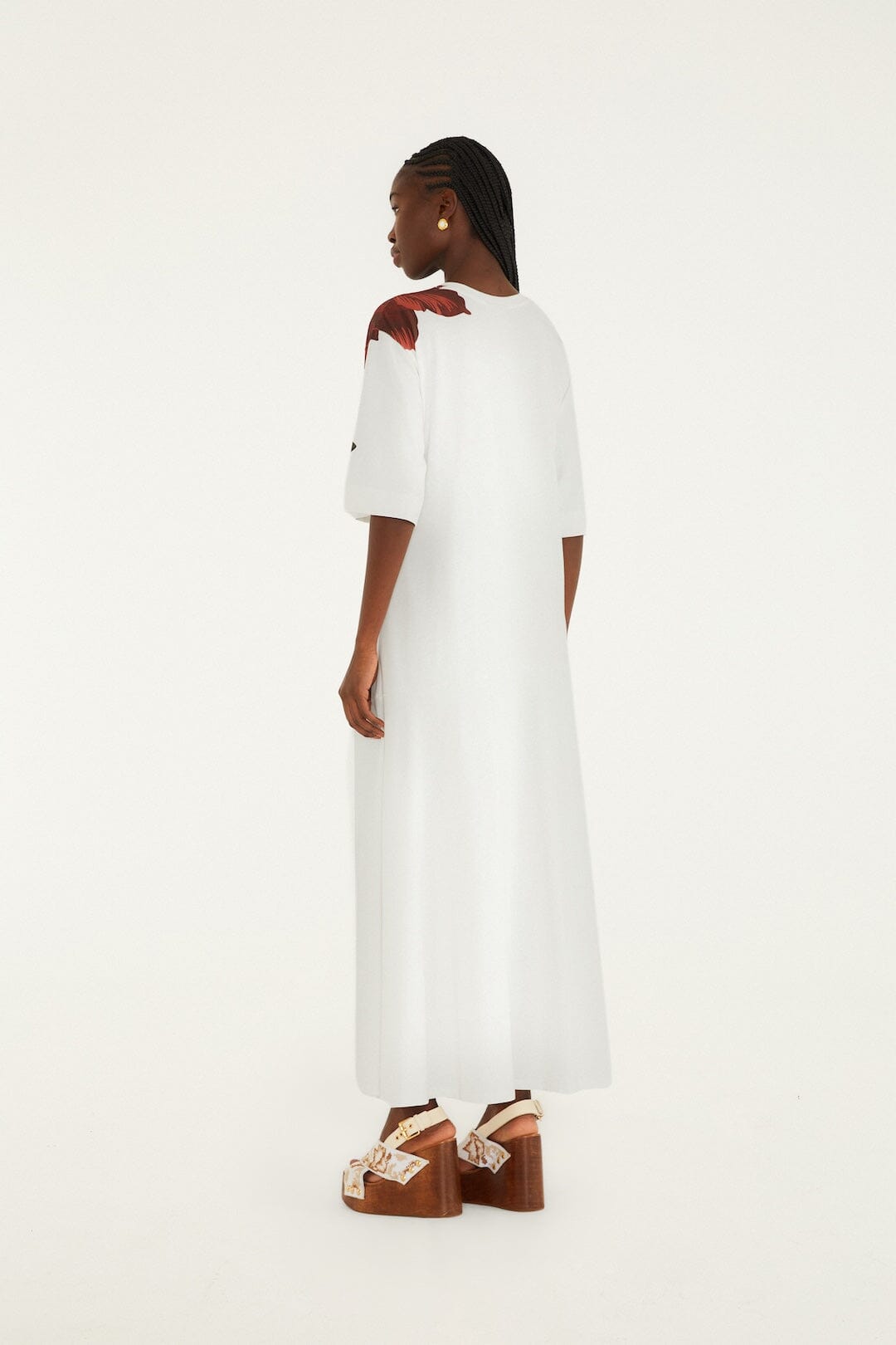 Off-White Flower Maxi Dress | FARM Rio Off-White Flower Maxi Dress | FARM Rio