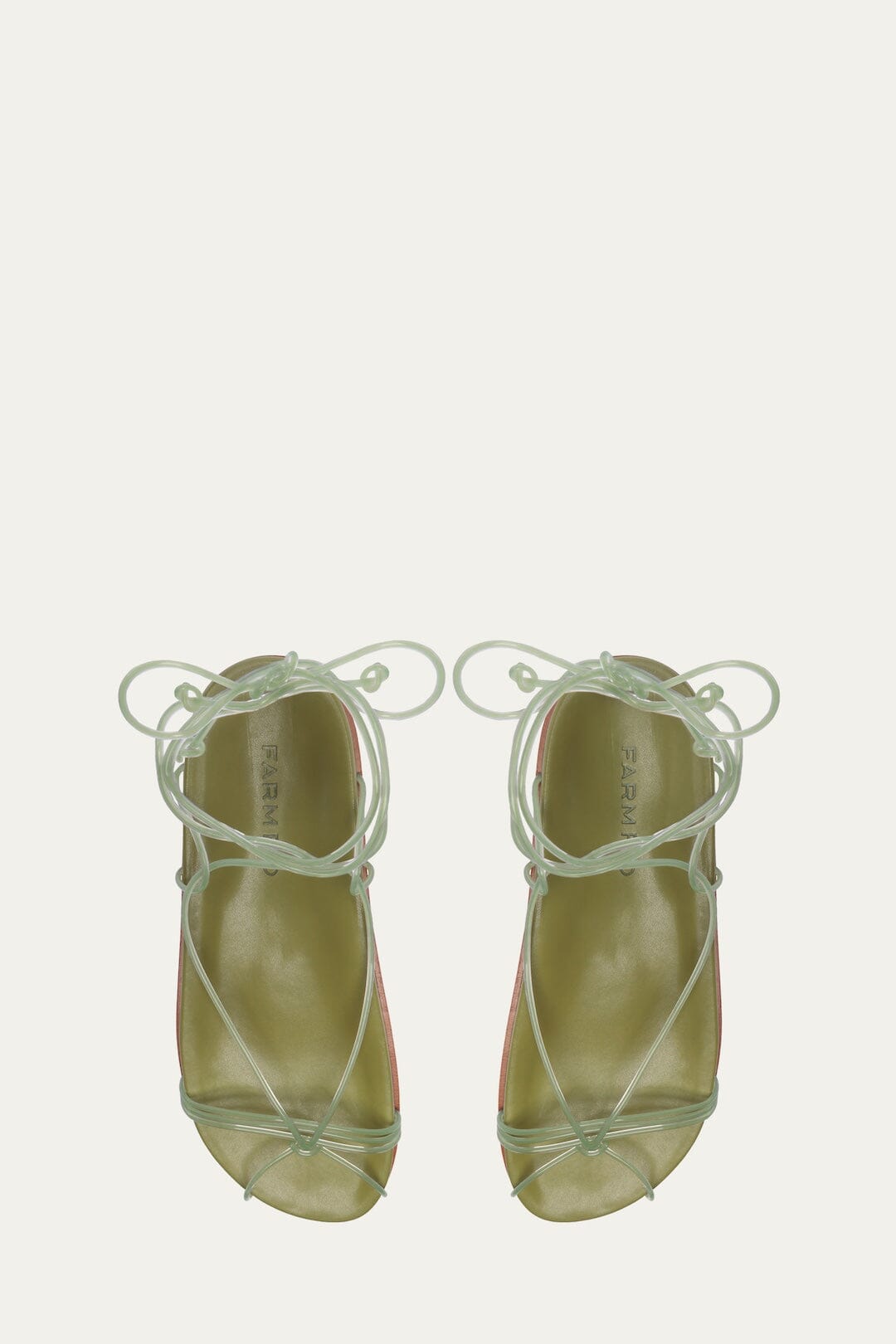 Green Spaghetti Jelly Anatomic Flat Sandal