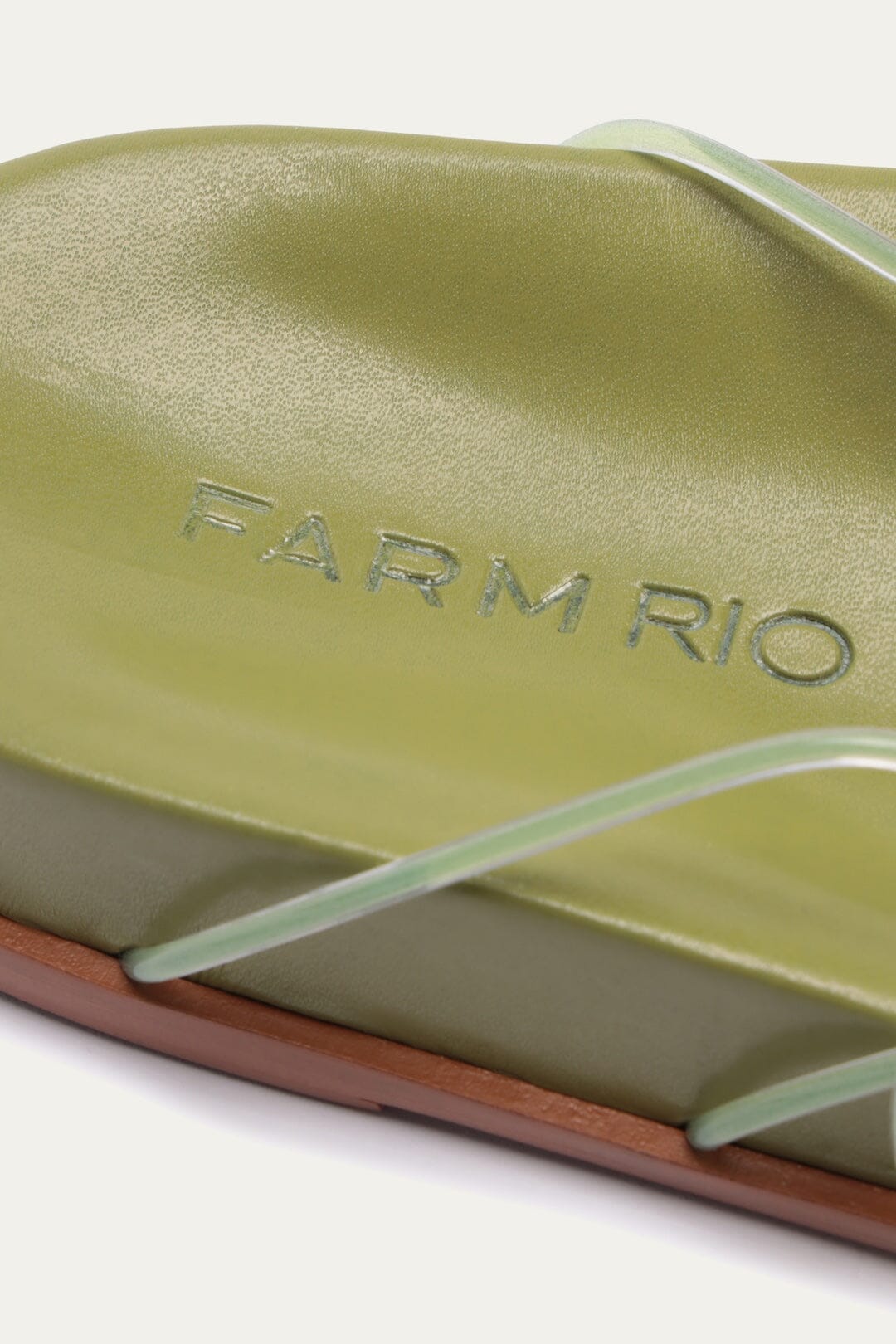 Green Spaghetti Jelly Anatomic Flat Sandal