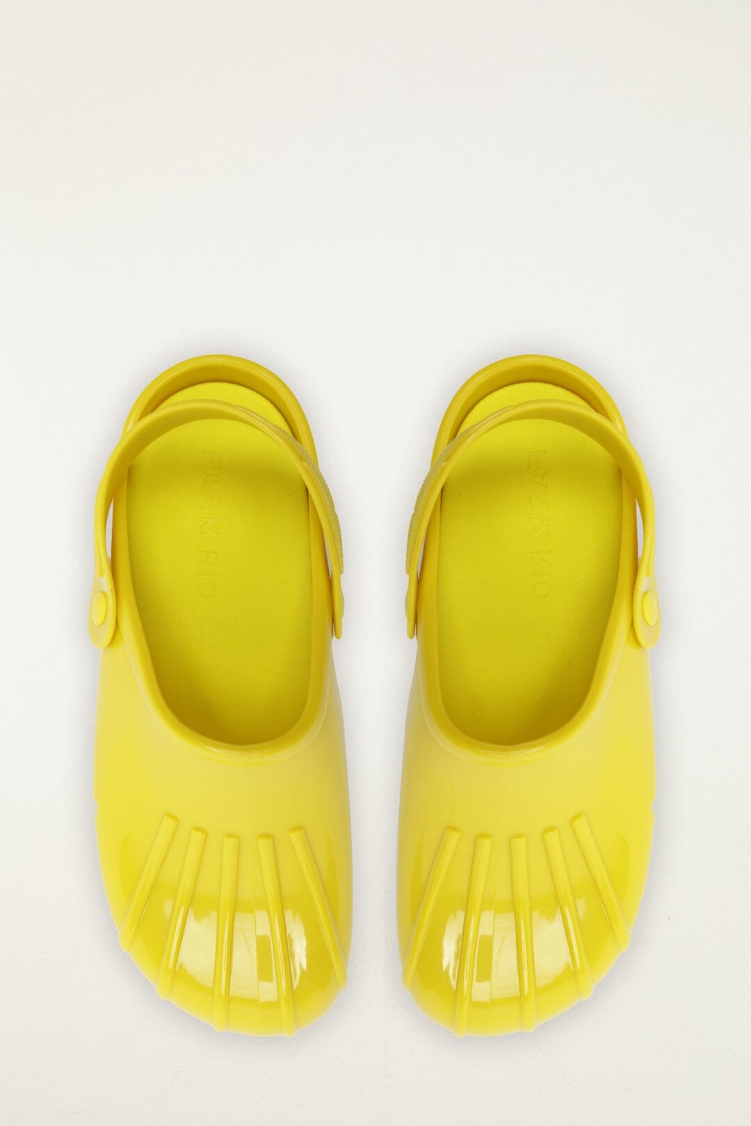 monstera clogs FARM Rio Yellow Monstera Slingback Rain Clog, LIME / 6
