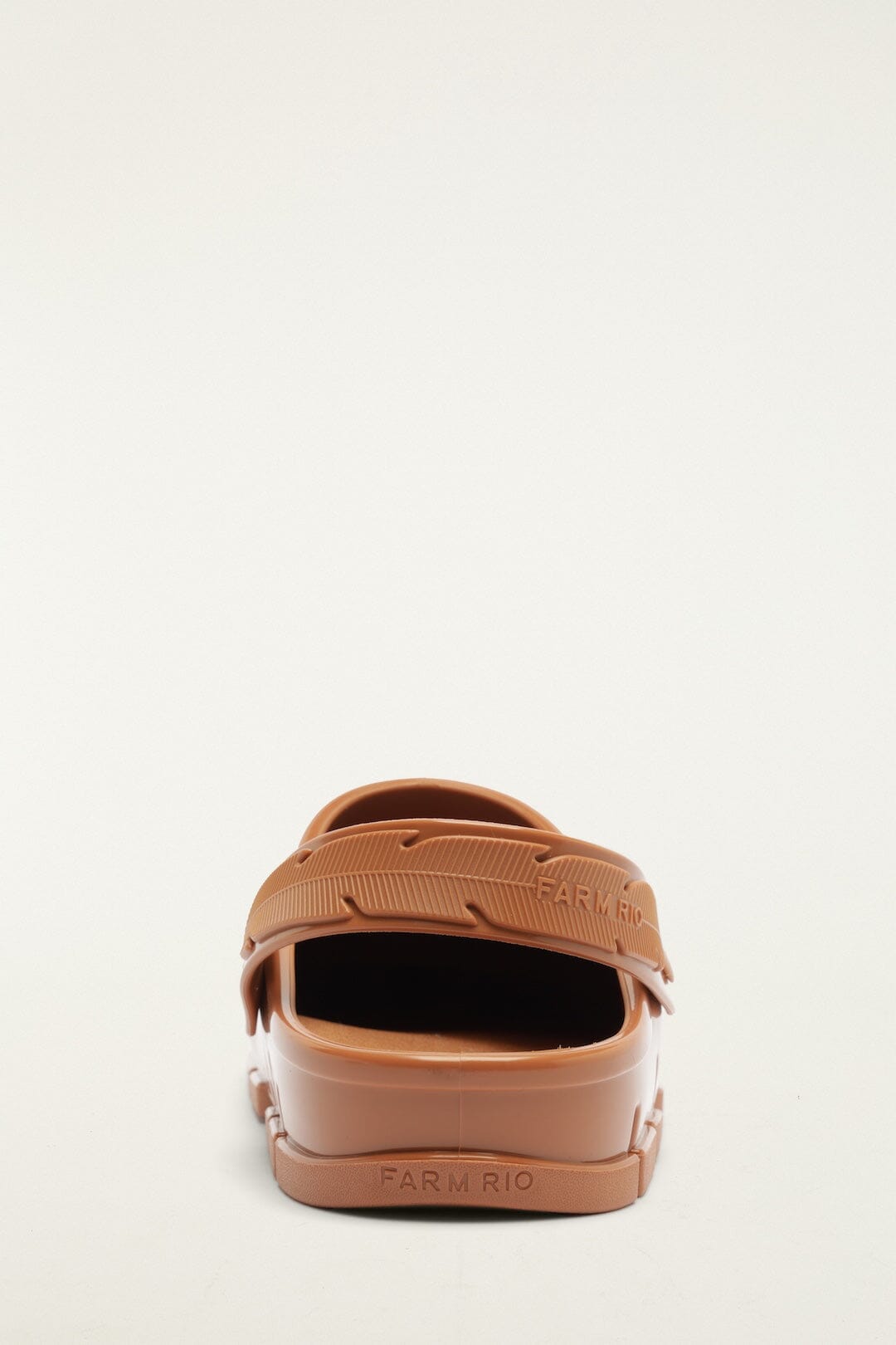 Brown Monstera Slingback Rain Clog