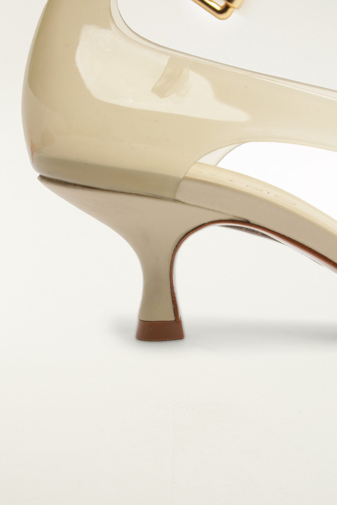 Off-White Jelly Heeleded Sandal