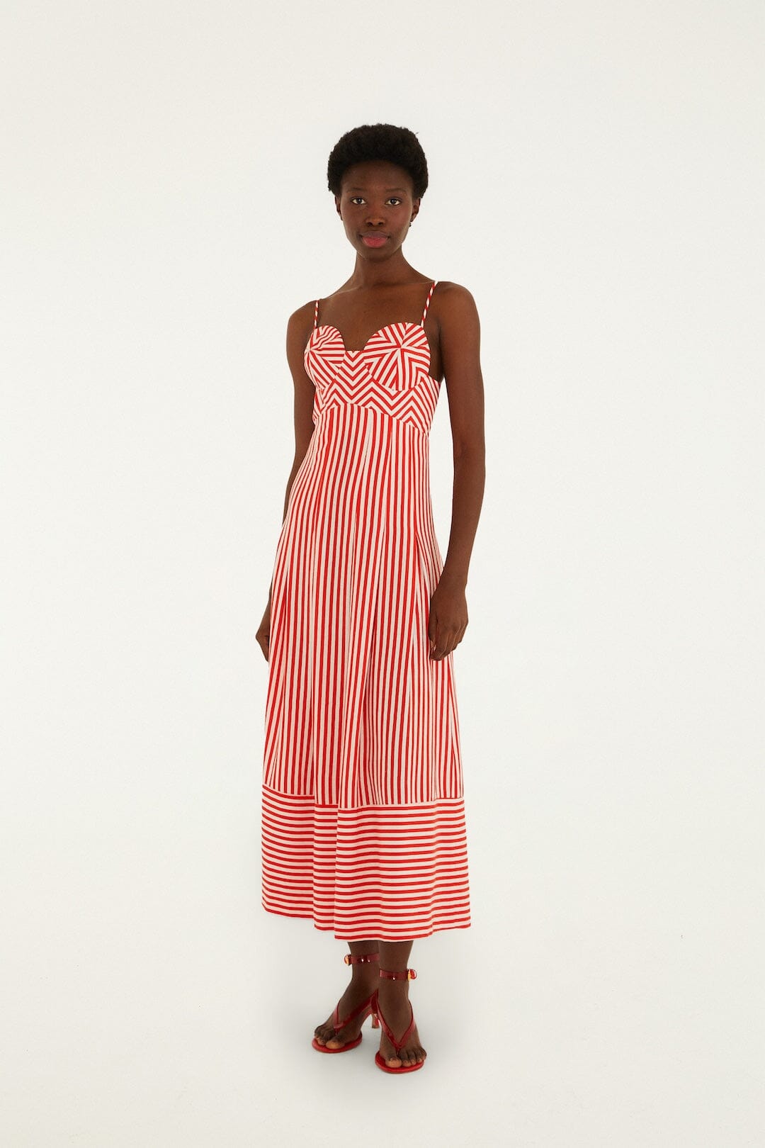 Red Jelly Heeleded Sandal