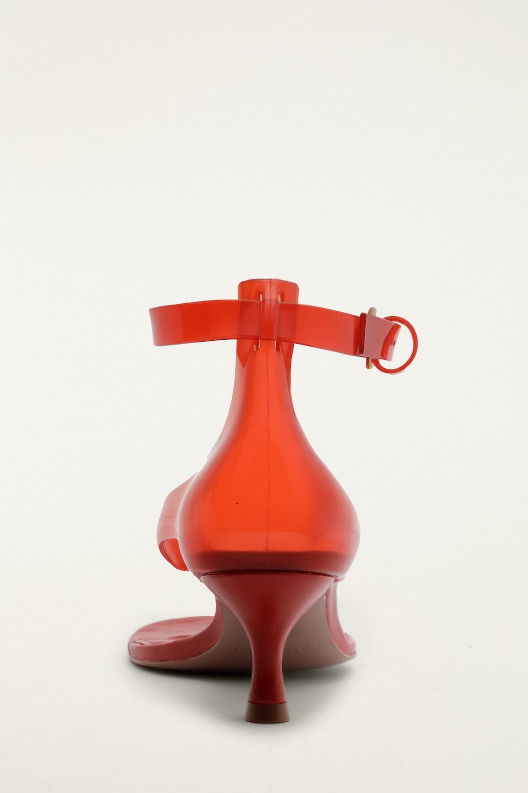 Red Jelly Heeleded Sandal