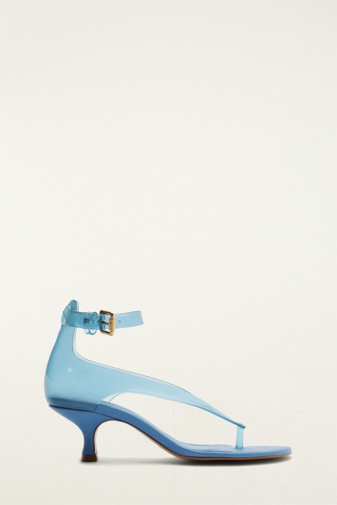 Blue Jelly Heeled Sandal