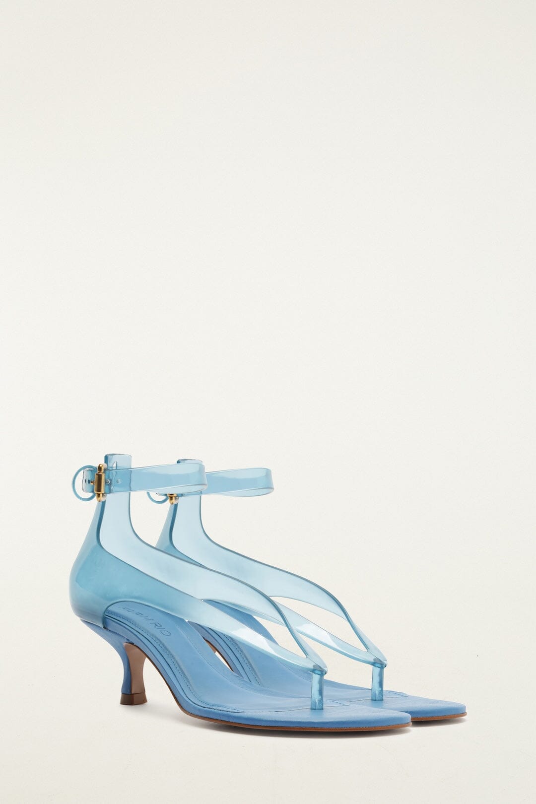 Blue Jelly Heeled Sandal
