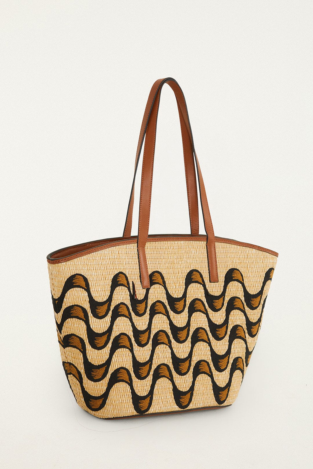 Raffia Basket Tote Bag Large