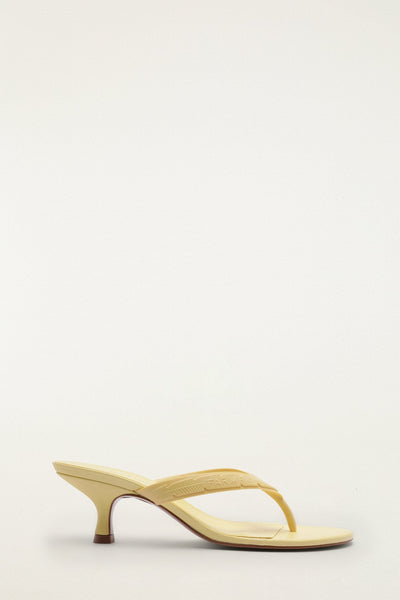 Yellow Rob Kitten Heeled Sandal | FARM Rio