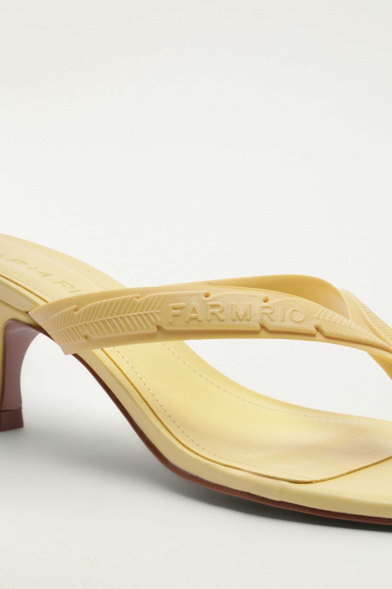 Yellow Rob Kitten Heeled Sandal | FARM Rio