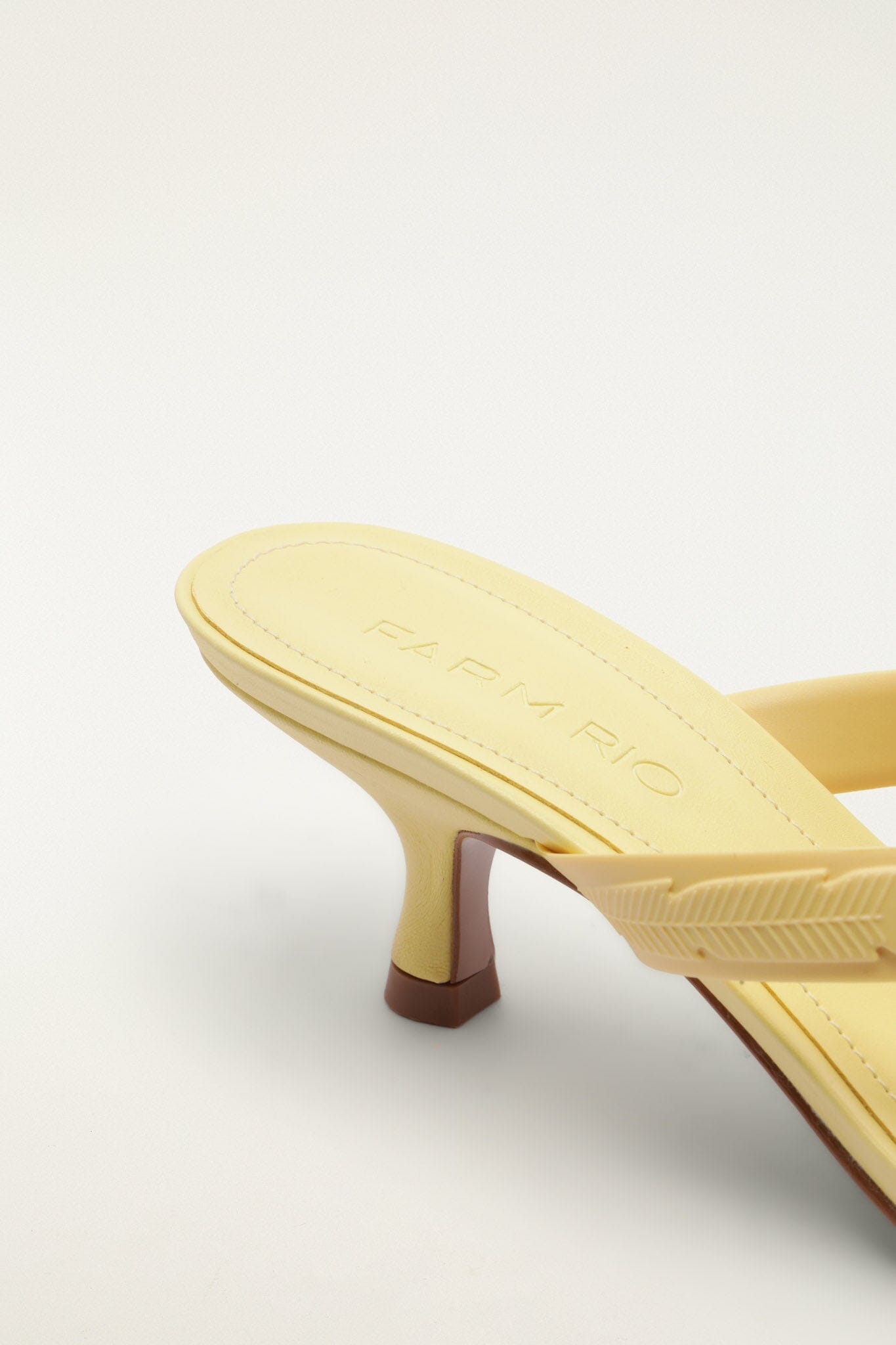 Yellow Rob Kitten Heeled Sandal | FARM Rio