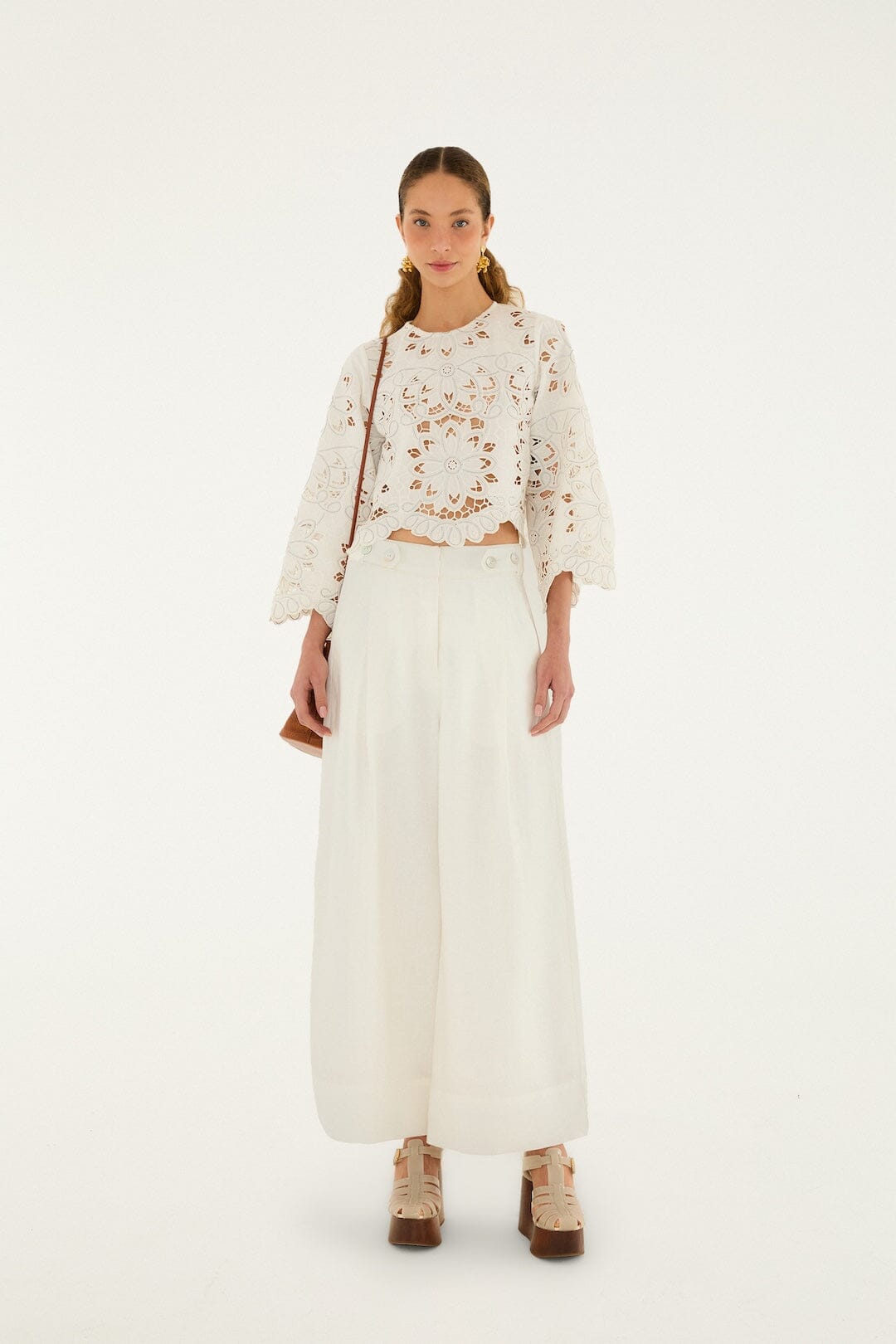 Off-White High Waisted Euroflax Premium Linen Pants