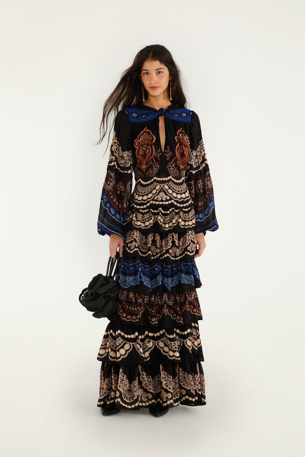 Nicole Ruffled Maxi Skirt