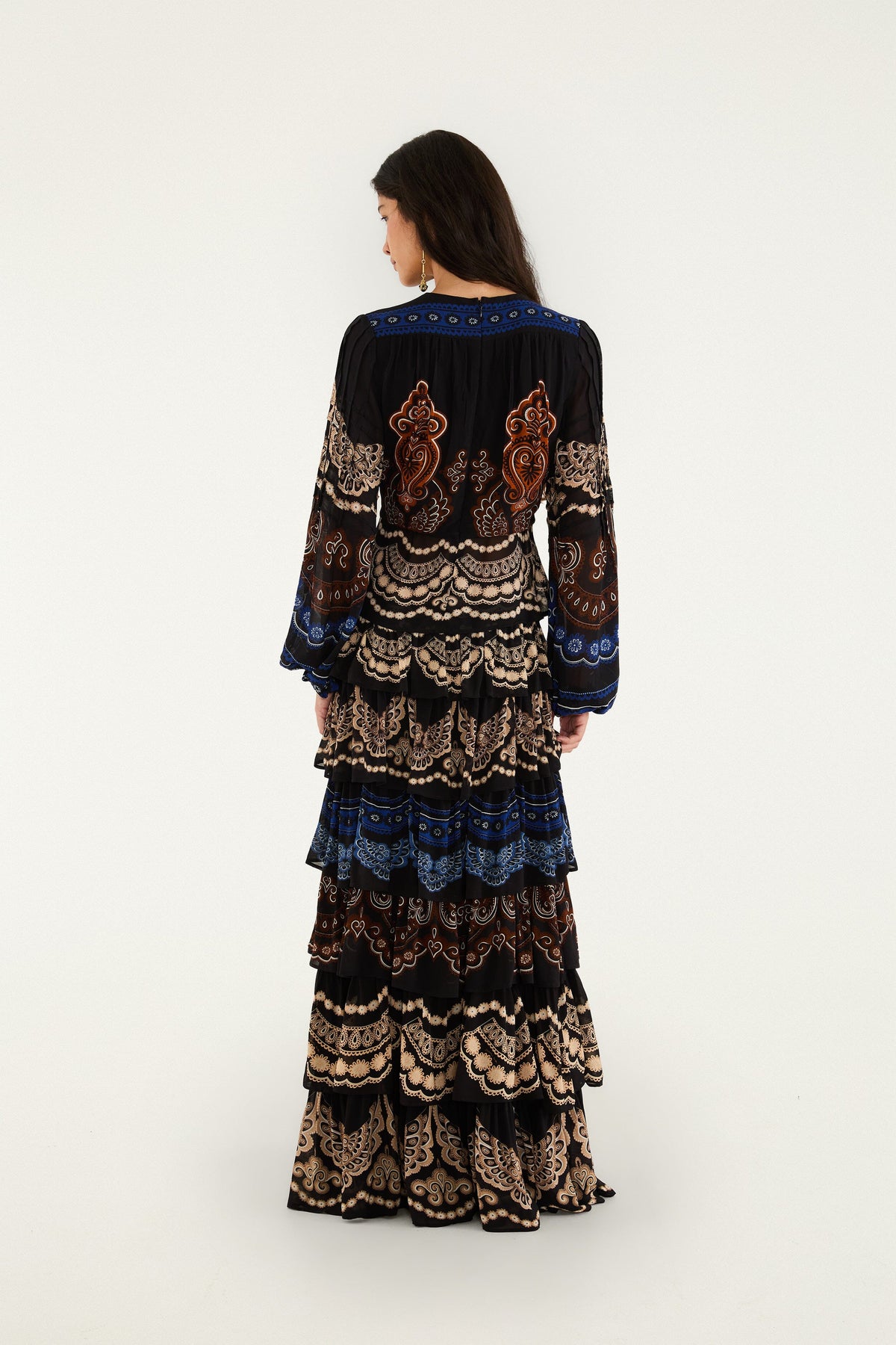 Nicole Ruffled Maxi Skirt