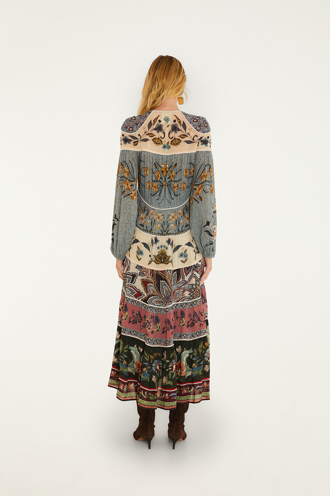 Stained Glass Beauty Long Sleeve Maxi Dress