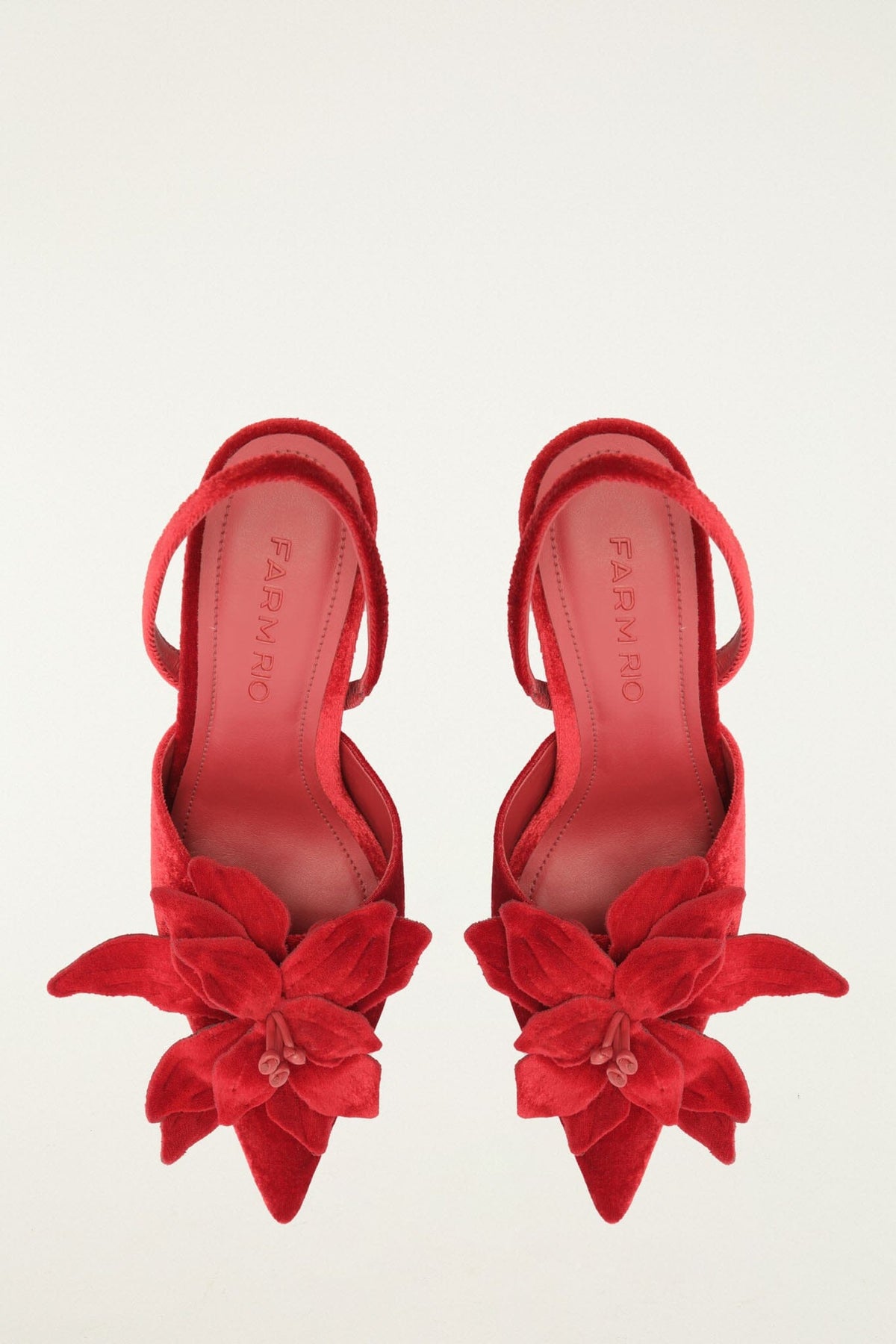 Flower Velveta Close Toe Heeled Sandal