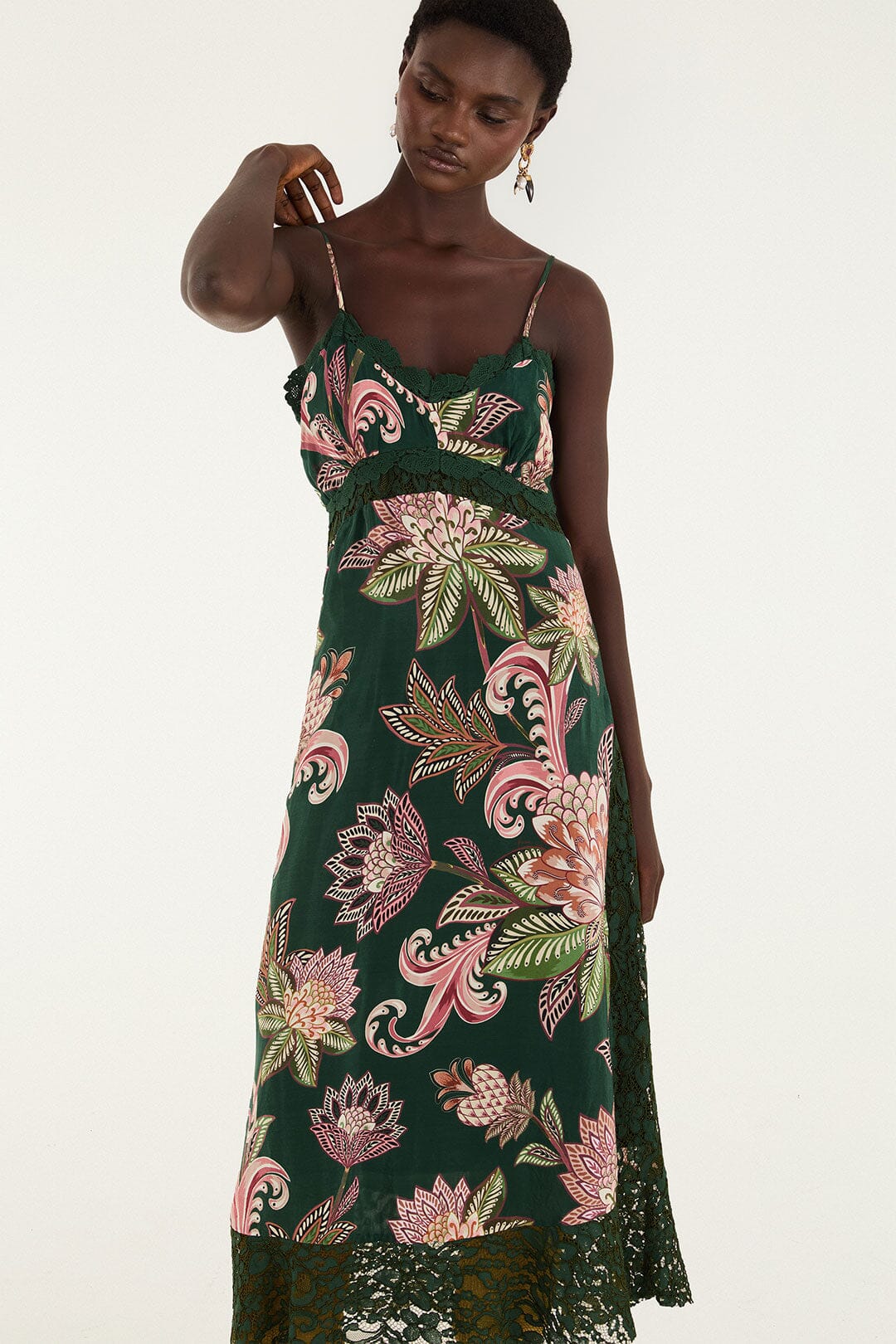 Arabesque Paradise Floral Midi Dress