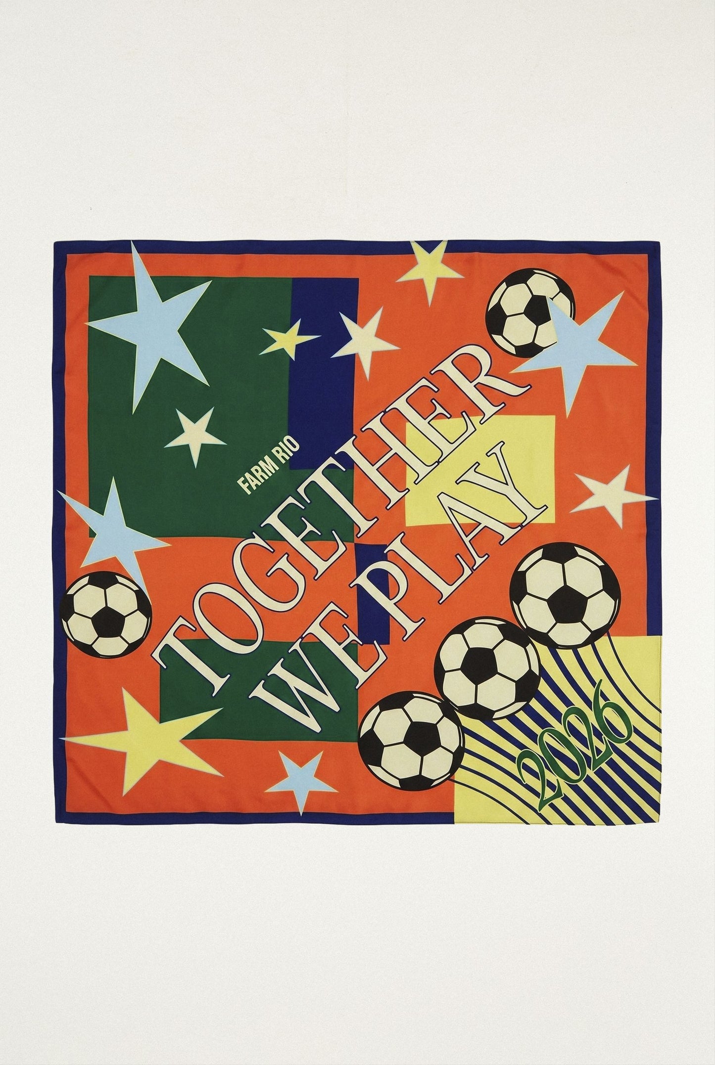 Multicolor Together We Play Scarf