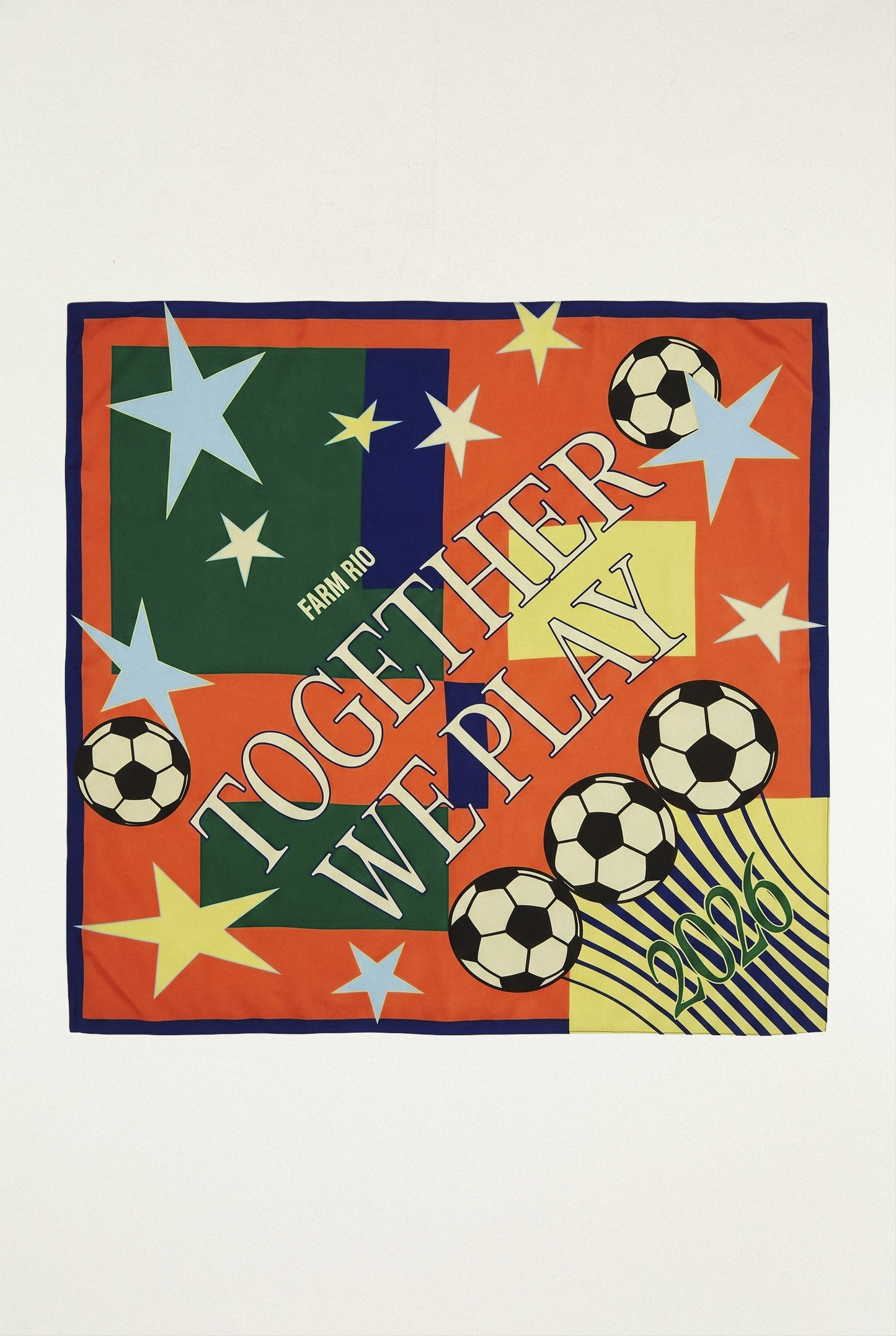 Multicolor Together We Play Scarf