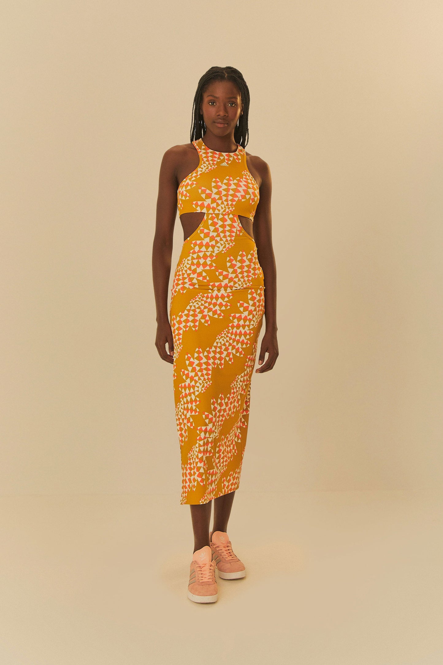 Farm Rio Adidas Adidas Farm Psychedelic Wave Dress - Green Farm Rio Adidas Adidas Farm Psychedelic Wave Dress - Green