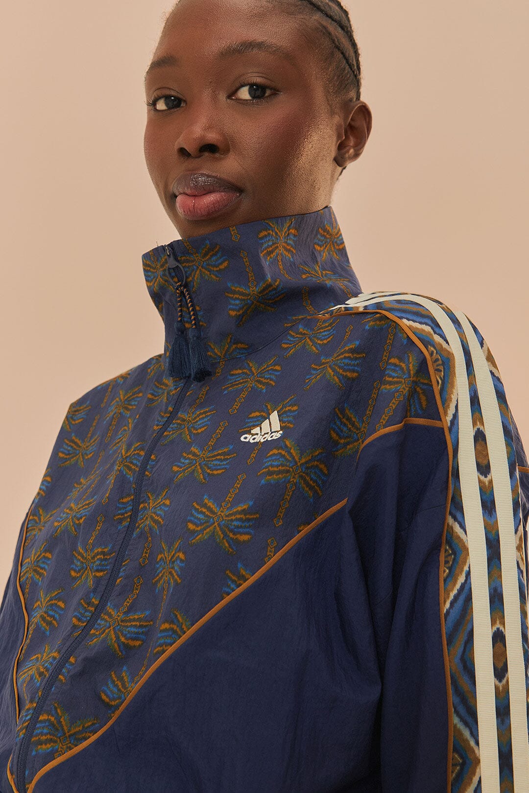 Blue Adidas Farm Rio Jacket