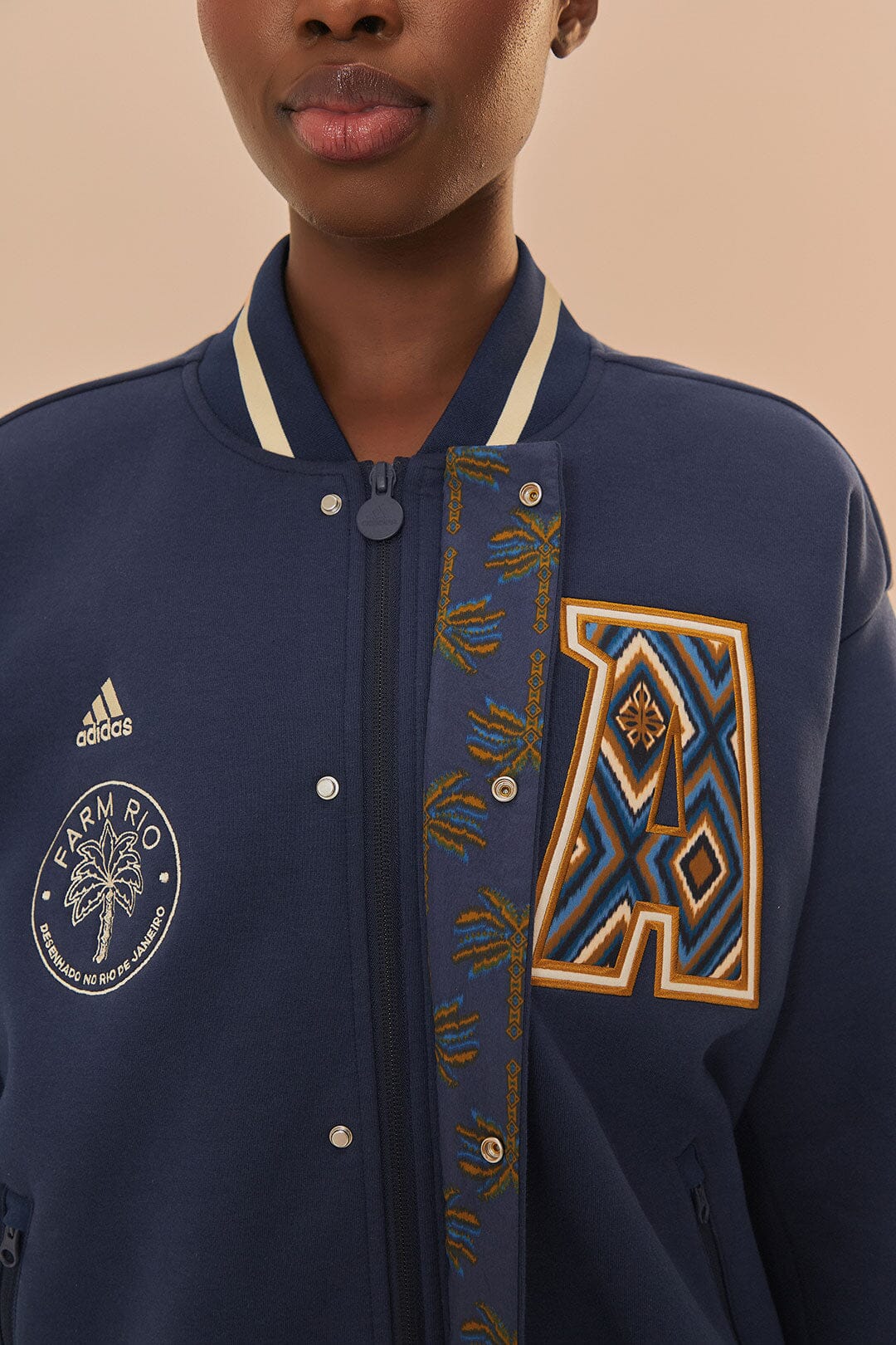 Dark Blue Adidas Farm Rio Jacket