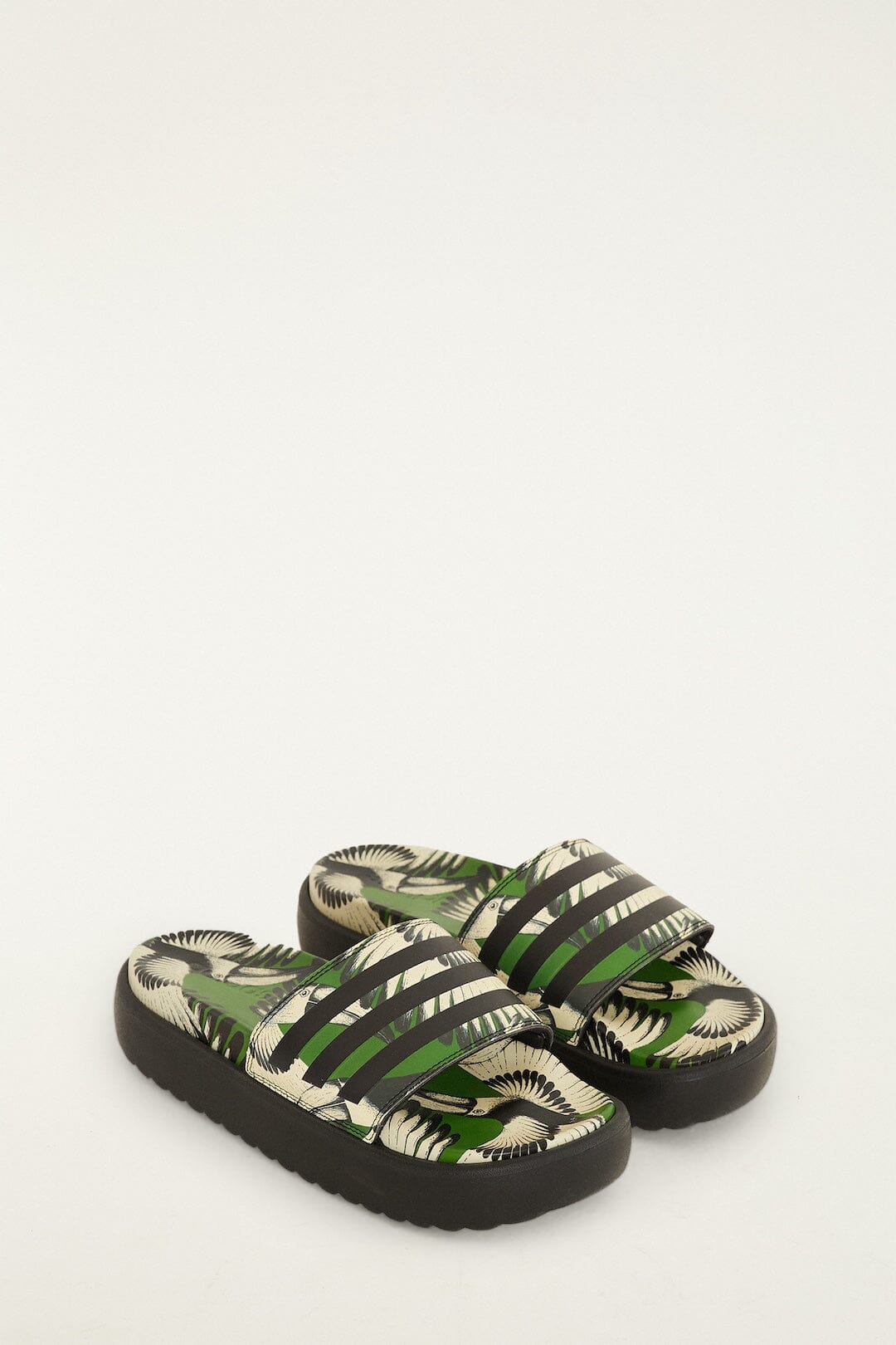 Adidas Adilette Platform Toucan Wings Green
