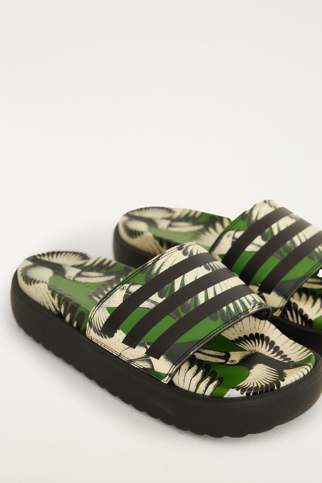 Adidas Adilette Platform Toucan Wings Green
