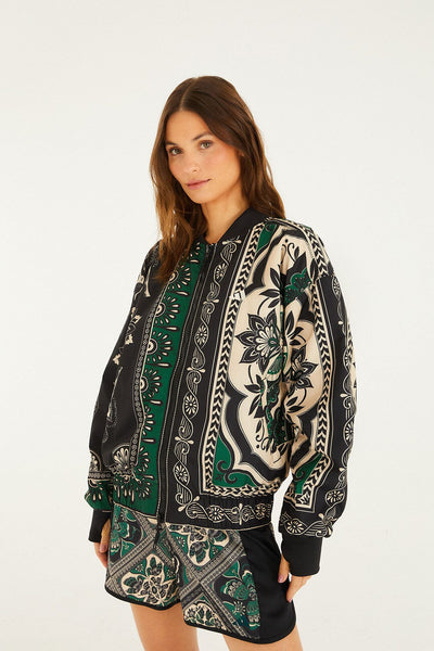 Borboho Scarves Black Adidas Jacket | FARM Rio