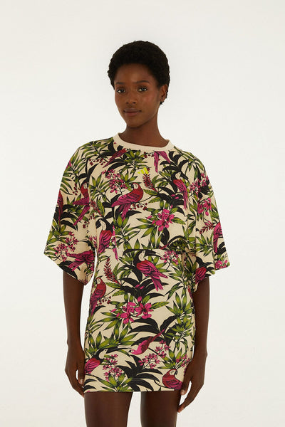 brown bright flora long sleeve mini dress farm rio FARM Rio Floral Off the Shoulder Long Sleeve Maxi Dress in Black at Nordstrom, Size Medium main image 1