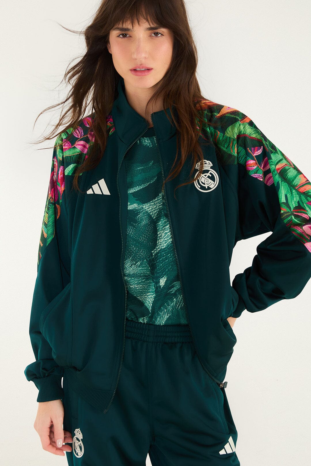 Real Foliage Green Adidas Jacket