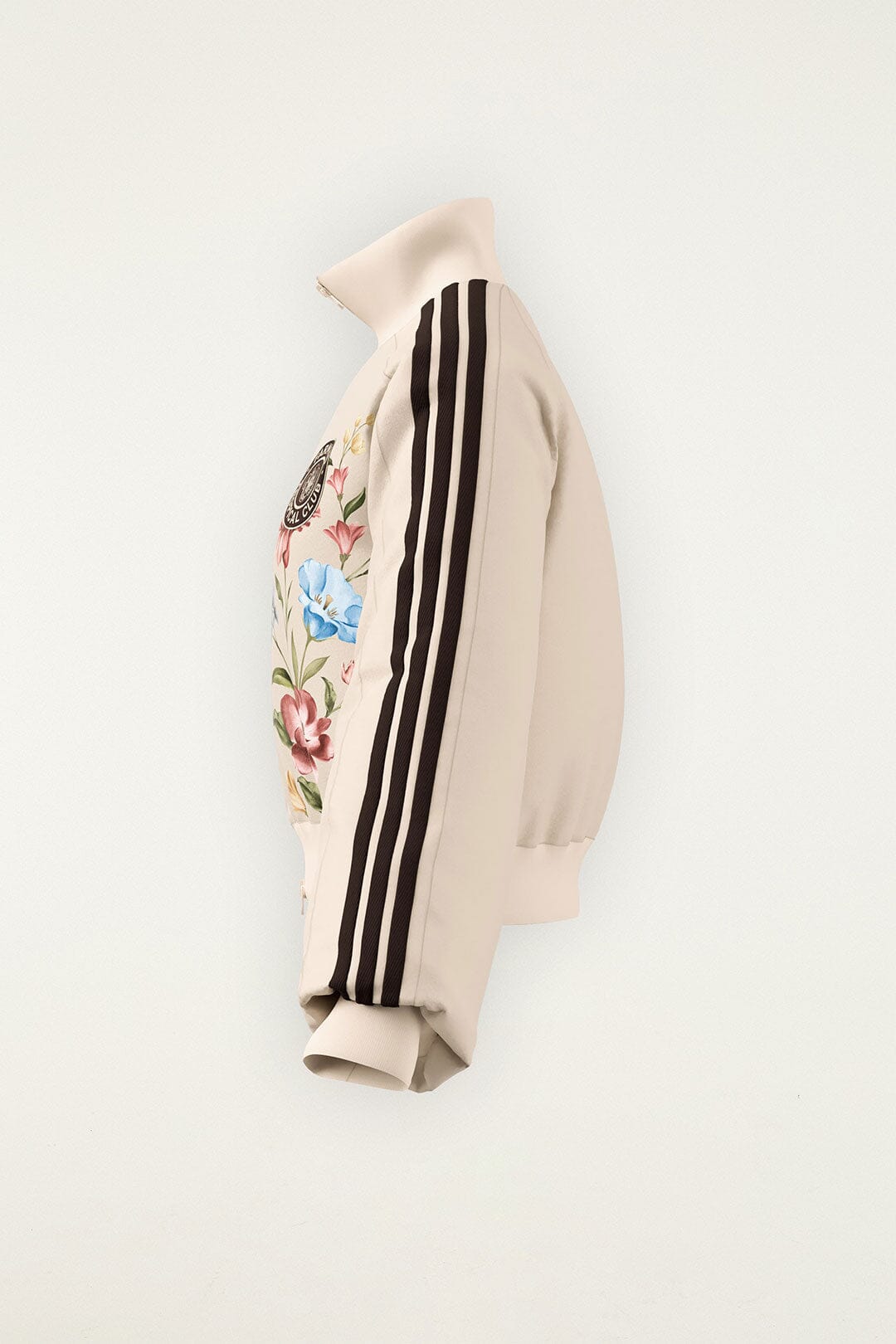 Ainika Floral Off-White Adidas Track Top