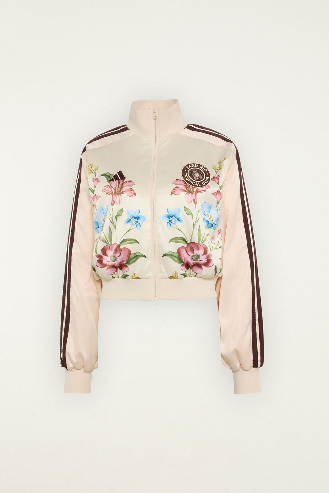 Ainika Floral Off-White Adidas Track Top