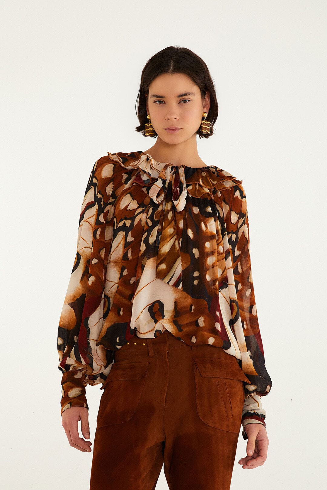 Borbofly Ruffled Blouse
