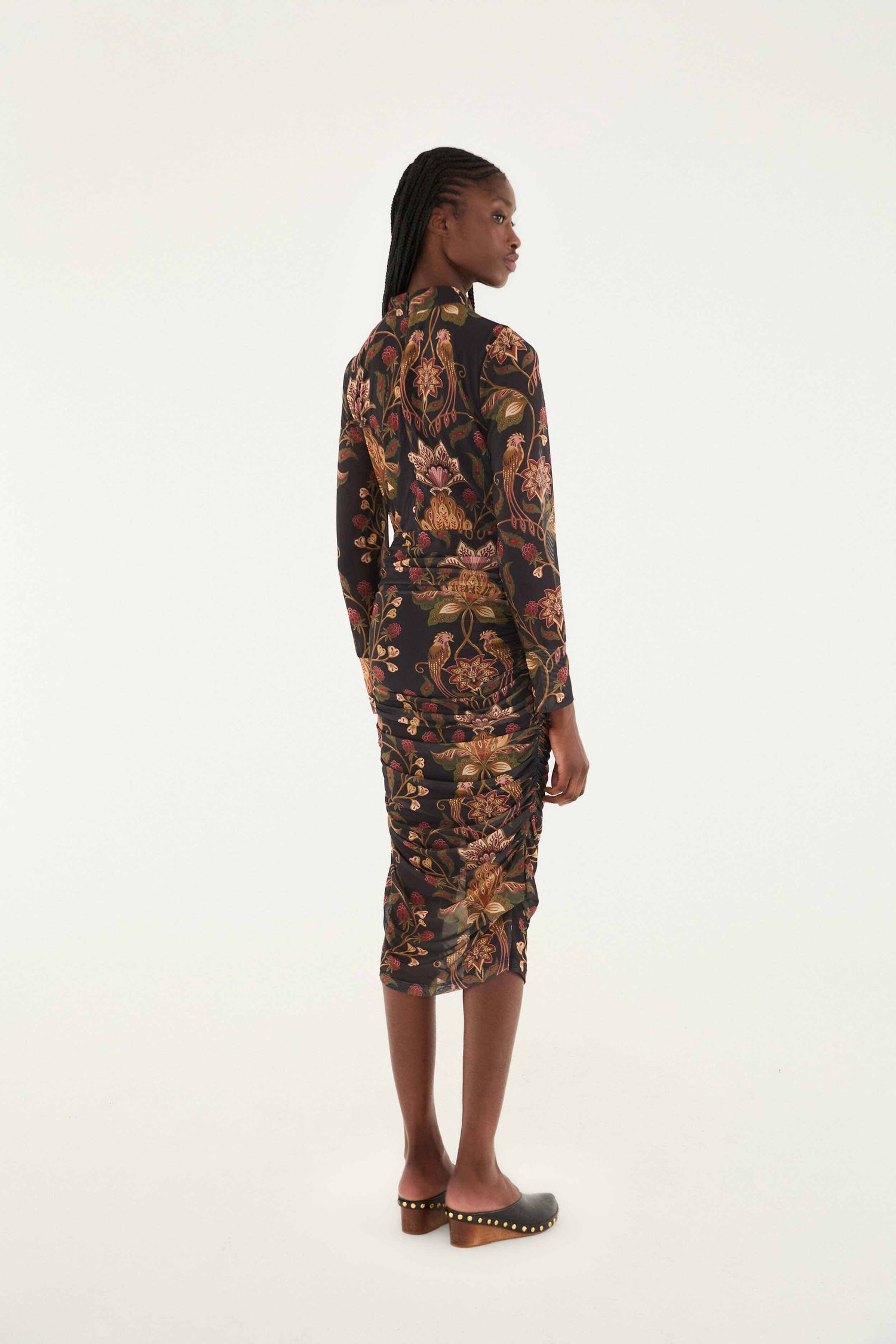 Black Berry Garden Tulle Midi Dress | FARM Rio Black Berry Garden Tulle Midi Dress | FARM Rio