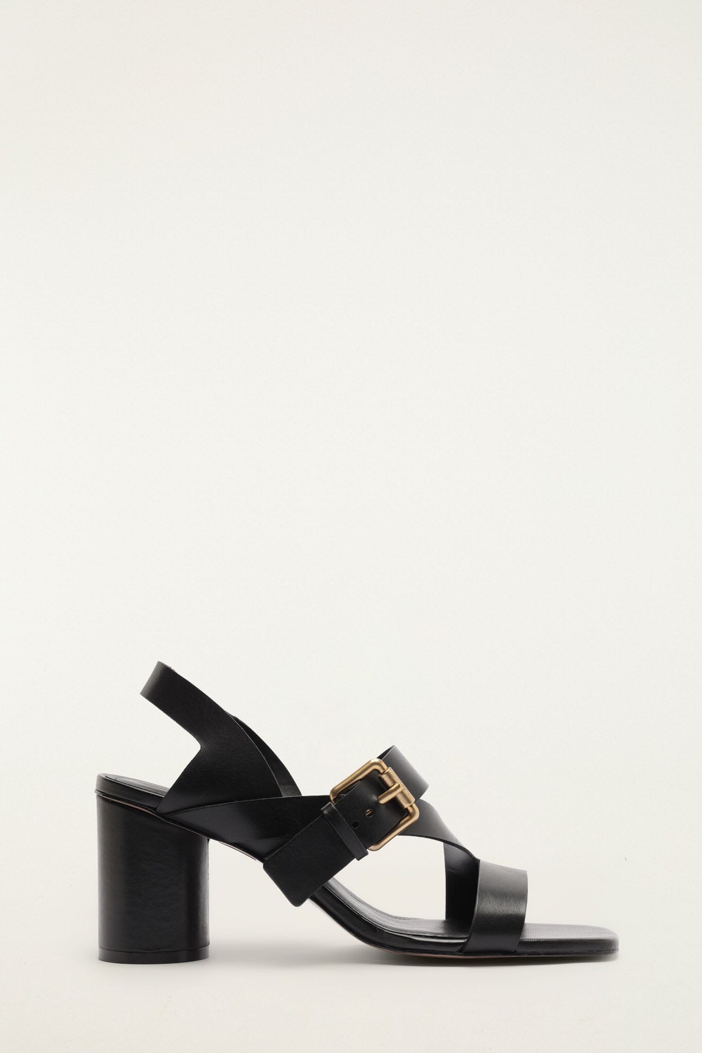 FARM Rio model wearing the Buckle Block Helled Sandal