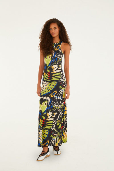 FARM Rio Colorfly Green adidas Dress, Colorfly / L FARM Rio Colorfly Green adidas Dress, Colorfly / L