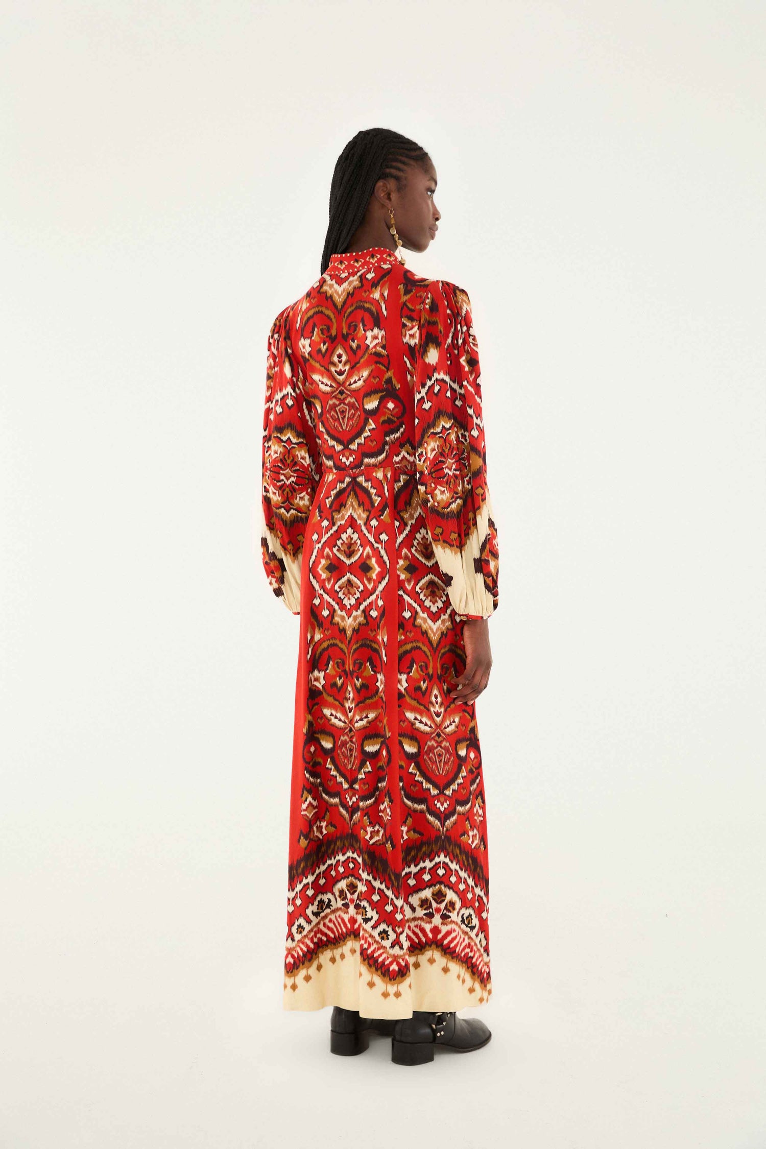 FARM Rio Cream Ainika Pineapple Ikat Maxi Dress, Ainika Pineapple Ikat Cream / XXS FARM Rio Cream Ainika Pineapple Ikat Maxi Dress, Ainika Pineapple Ikat Cream / XXS
