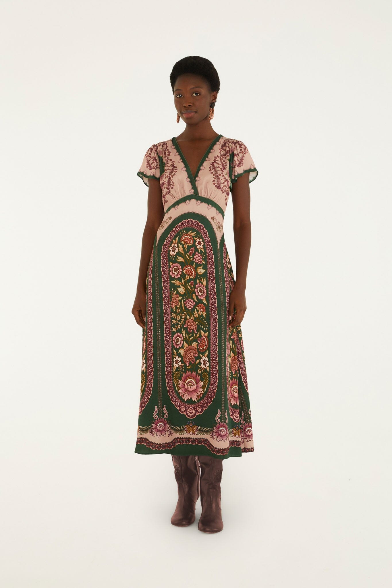 daniela short sleeve maxi dress