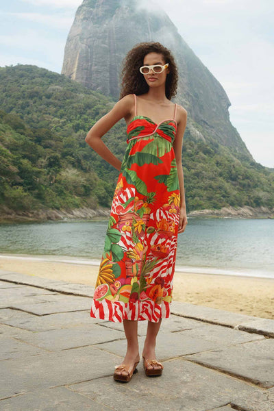 farm rio beach desire maxi dress Off-White Flowers Beach Maxi Dress  FARM Rio
