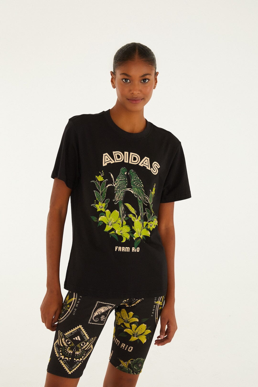 adidas fahrradtasche FARM Rio Label Garden Black adidas Bike Short, Label Garden Black / S