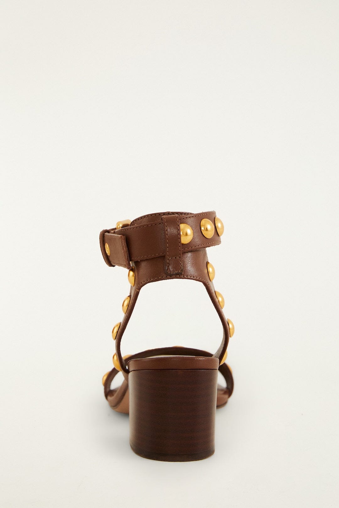FARM Rio model wearing the Leather Block Sandal