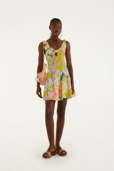 blue spring mini dress Blue Summer Skies Halter Mini Dress main image 1