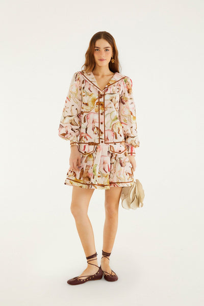 farm rio copacabana pink mini dress FARM Rio Copacabana Beach Mini Dress