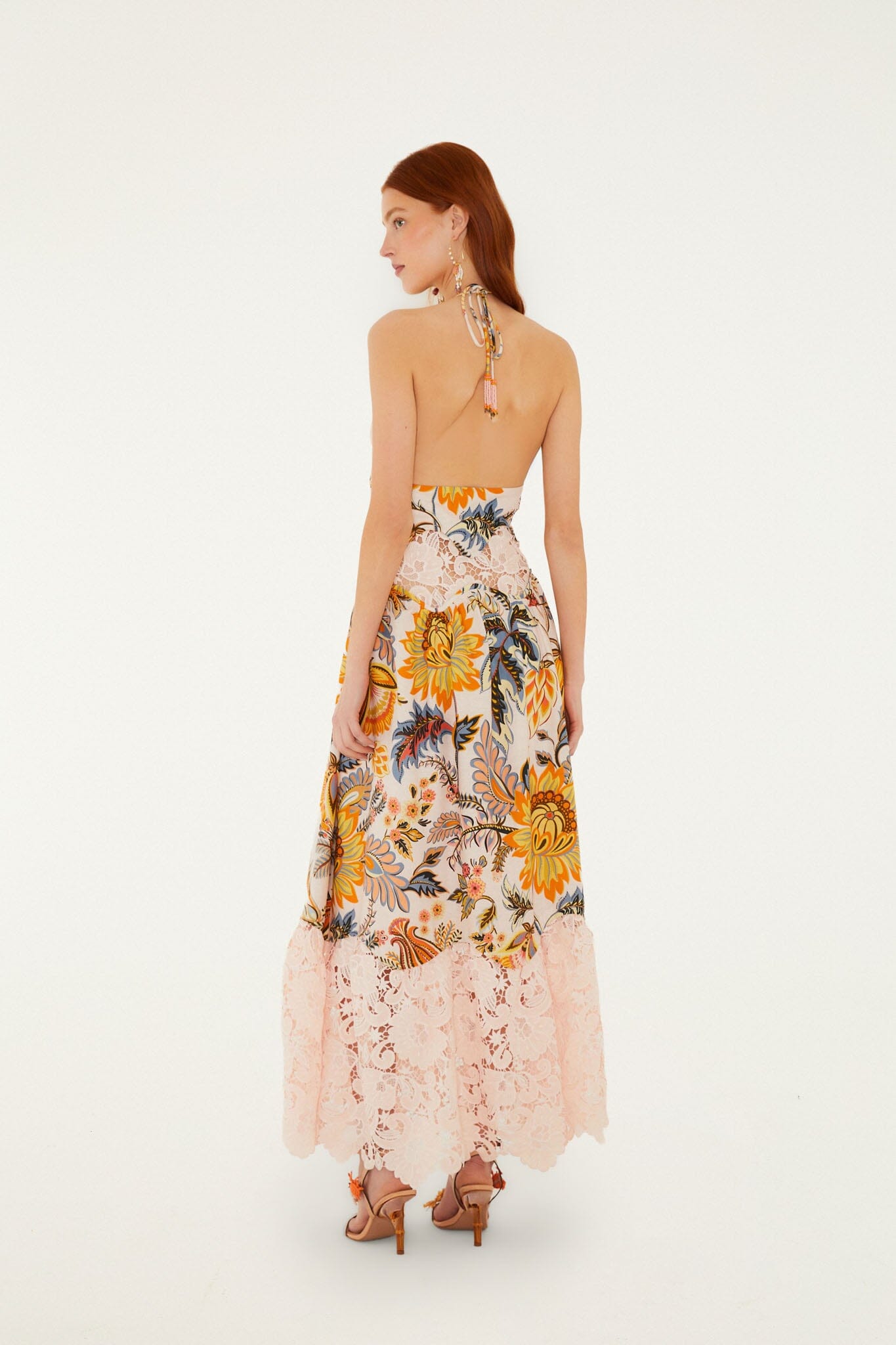 FARM Rio Women's Ligia Halter Dress - Multi - Size L - Ligia Floral FARM Rio Women's Ligia Halter Dress - Multi - Size L - Ligia Floral