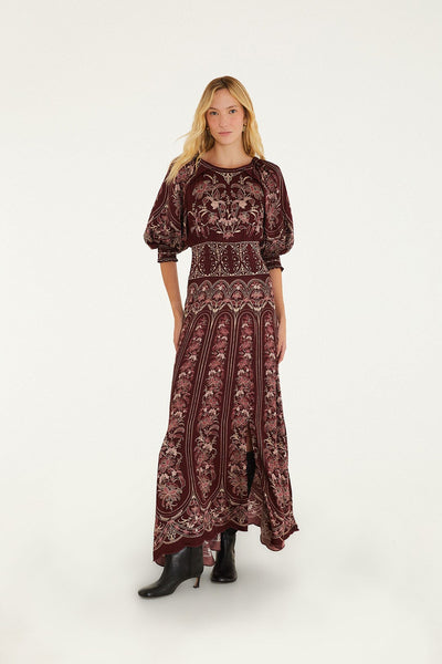 Liz Puff Sleeve Maxi Dress