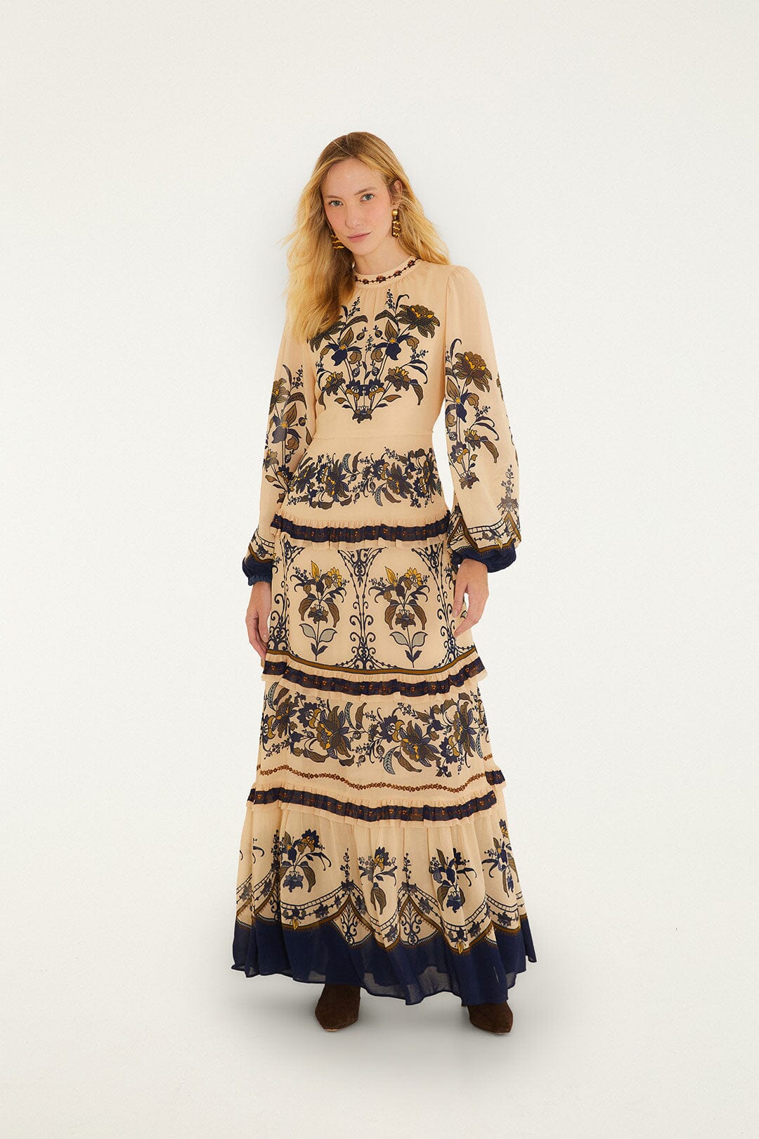 FARM Rio model wearing the Liz Maxi Dress