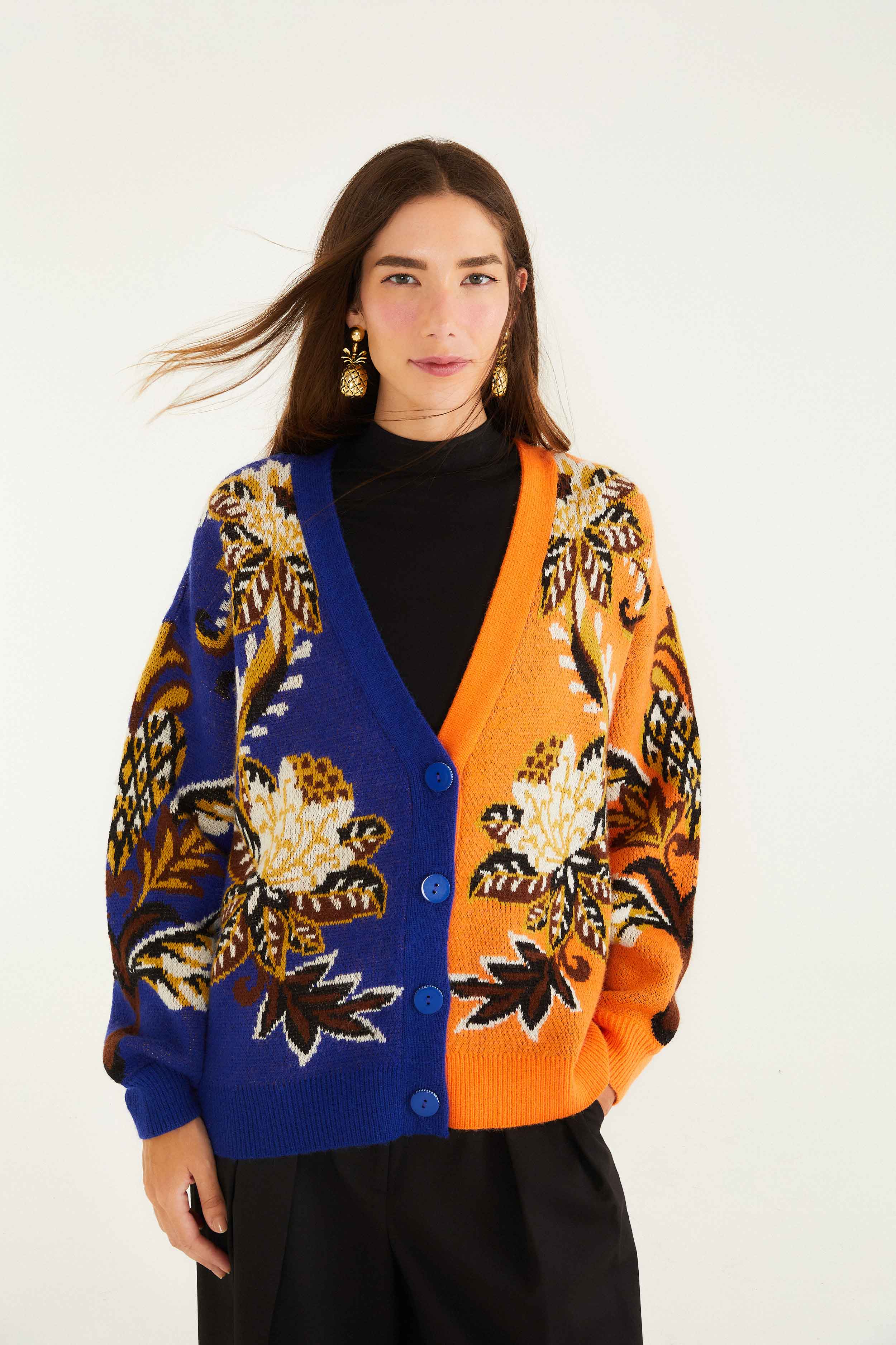 Mixed Arabesque Paradise Knit Cardigan | FARM Rio