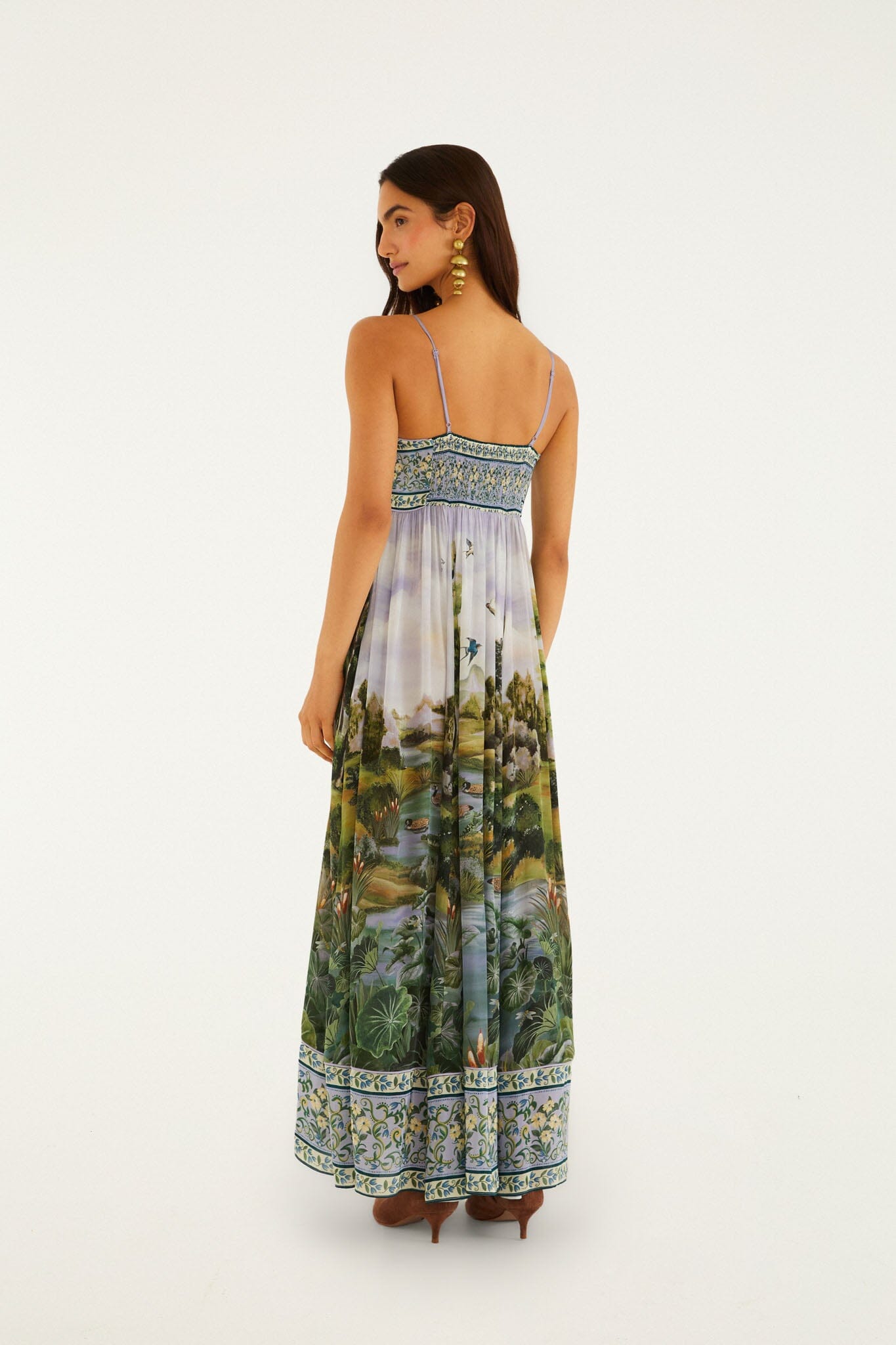 adjustable strap maxi dress Seaside Adjustable Shoulder Strap Maxi Dress