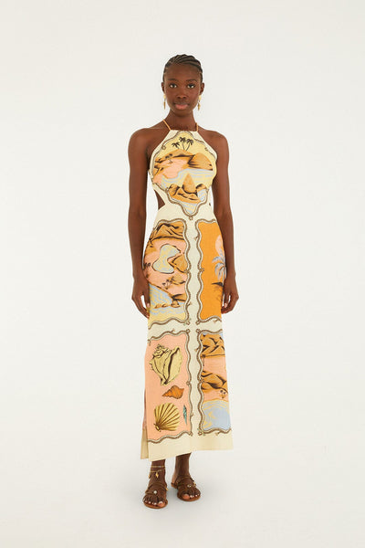 maxi dress straps Spaghetti Strap Maxi Dress, Multi, Size 8